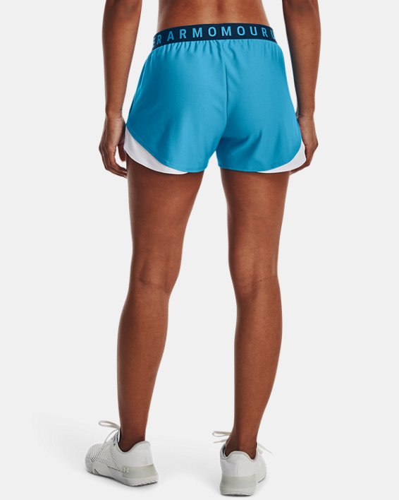 Women's UA Play Up Shorts 3.0, Blue, pdpMainDesktop image number 1